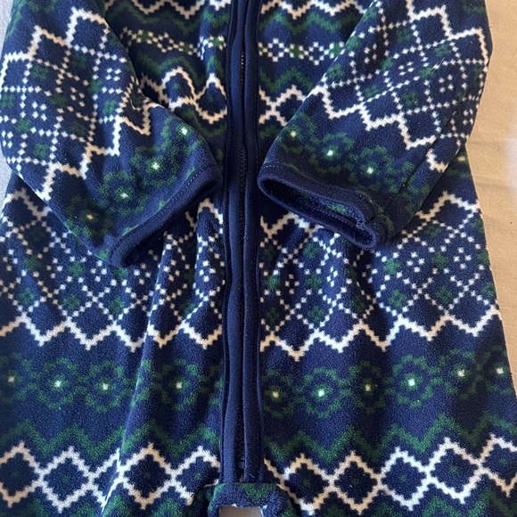 Carter's - Blue and Green Patterned Footie Bunting Bag - Picture 3 of 5